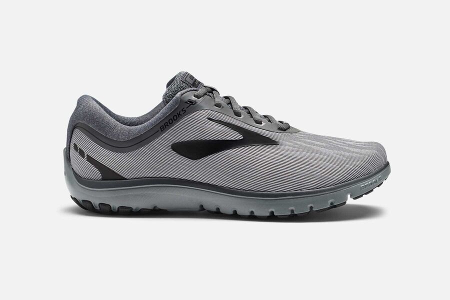 Brooks PureFlow 7 Mens Australia - Road Running Shoes - Grey/Black (056-FPWJN)